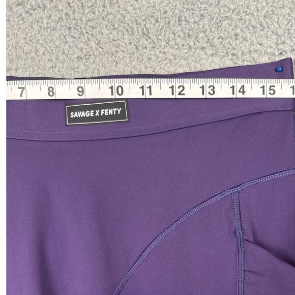 Savage x Fenty Plus Size Curve Alert Leggings Dark Purple High Waist Athleisure - Picture 3 of 8